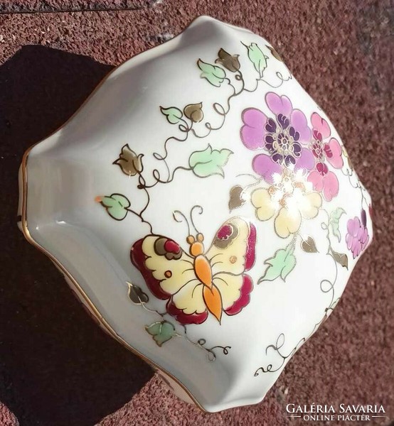 Zsolnay butterfly bonbonier - gold painted - Zsolnay Hungarian Pécs hand painted