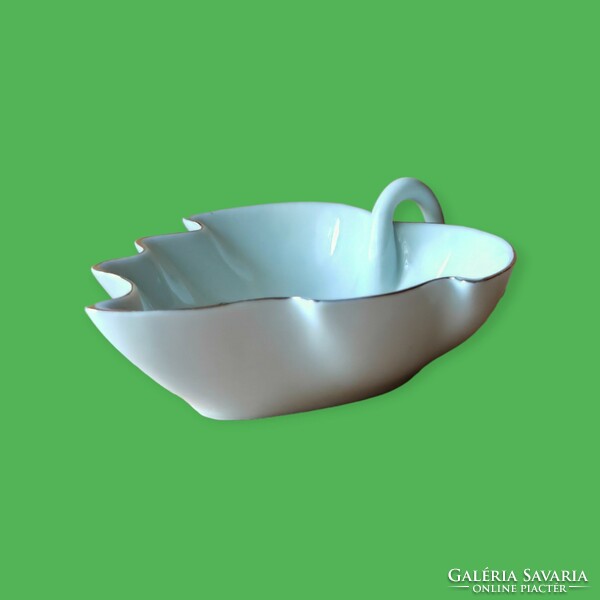 Raven house porcelain leaf shaped bowl