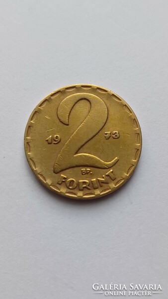 2 Forint 1973 BP. Magyarország, Ritka kiadási év !