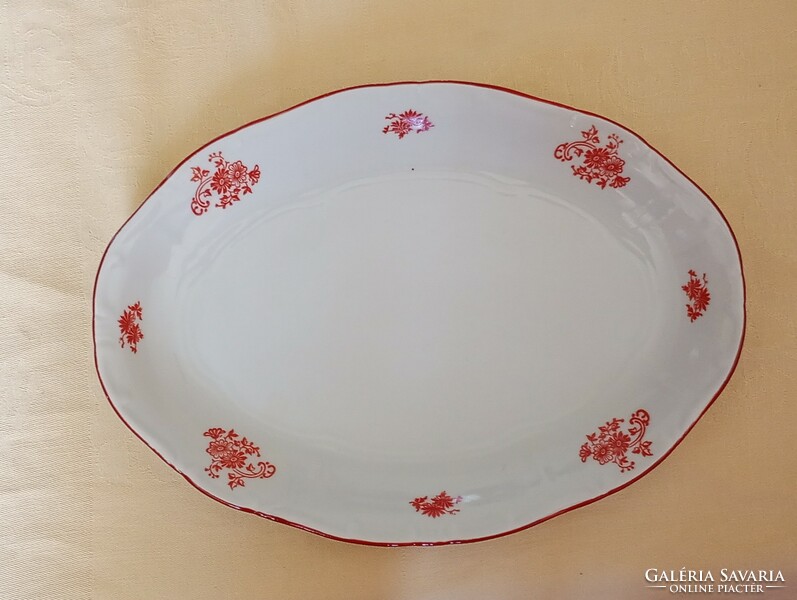 Platter with roast beef serving oval zsolnay 24.5x17.5x2.5cm