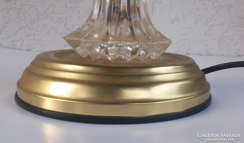 Hollywood regency glass-onyx astral lamp negotiable design