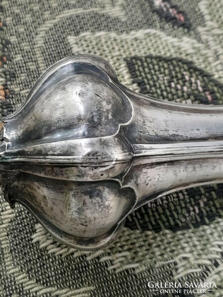 Antique silver serving handle