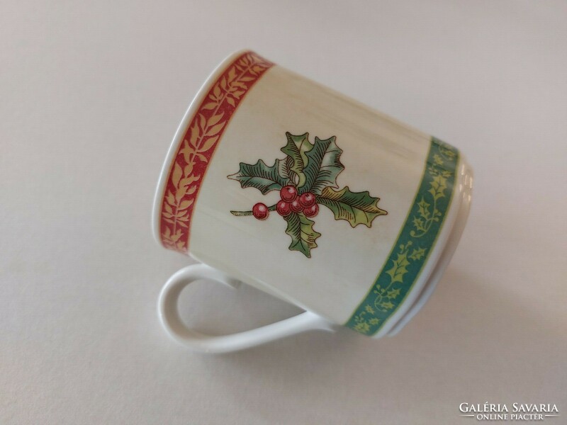 Christmas villeroy & boch porcelain mug with Santa pattern