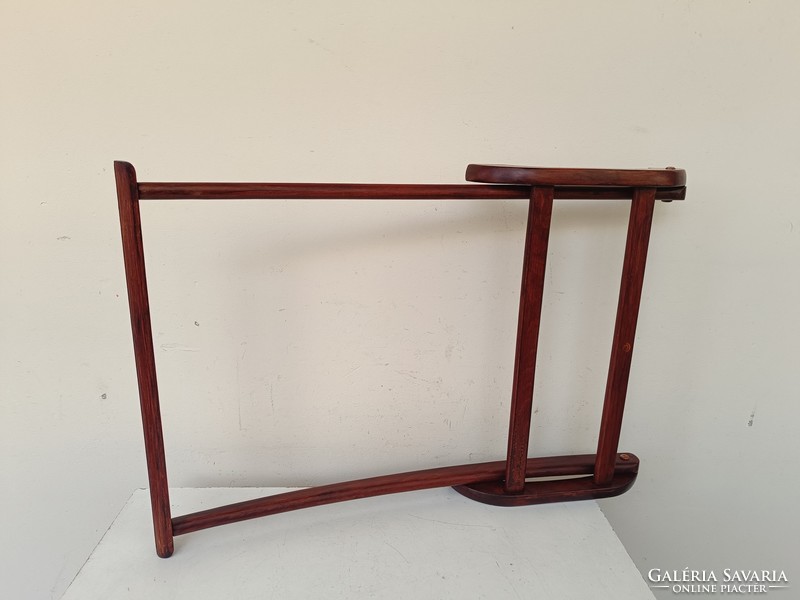 Antique valet wooden hanger scarf tie holder clothes dryer folding furniture 810 8788