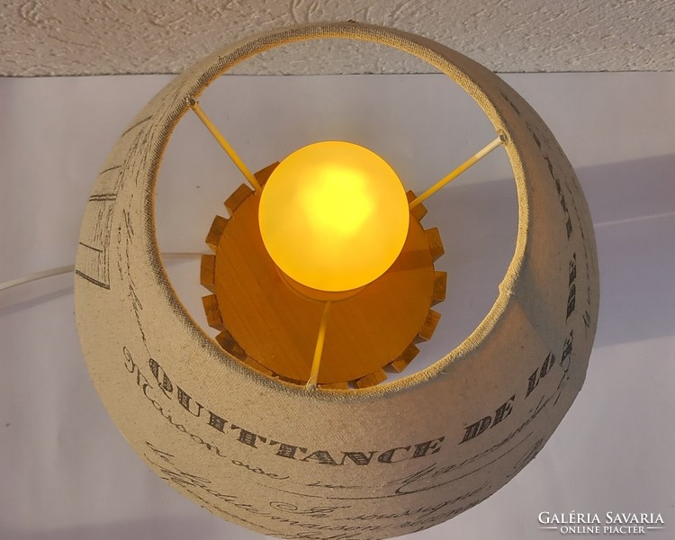 Design wooden lamp vinrage italian negotiable art deco