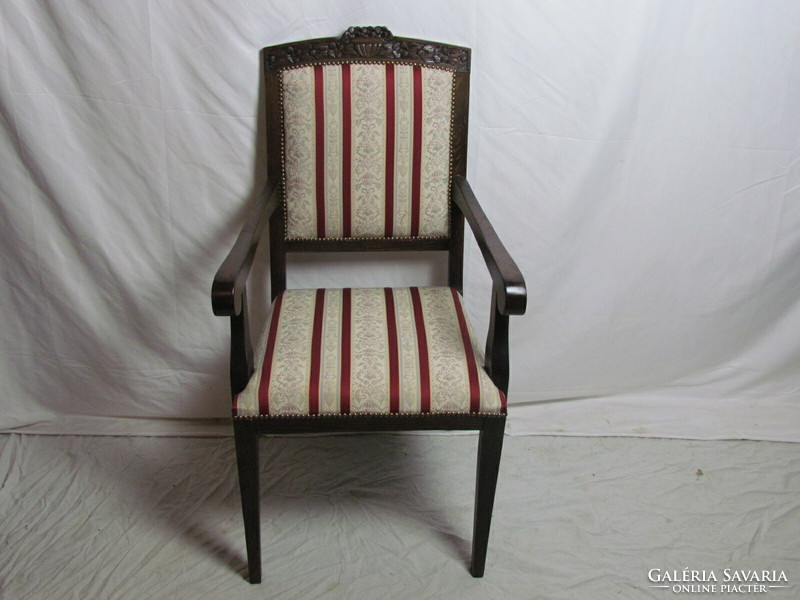Antik Szecessziós karfás szék (restaurált)