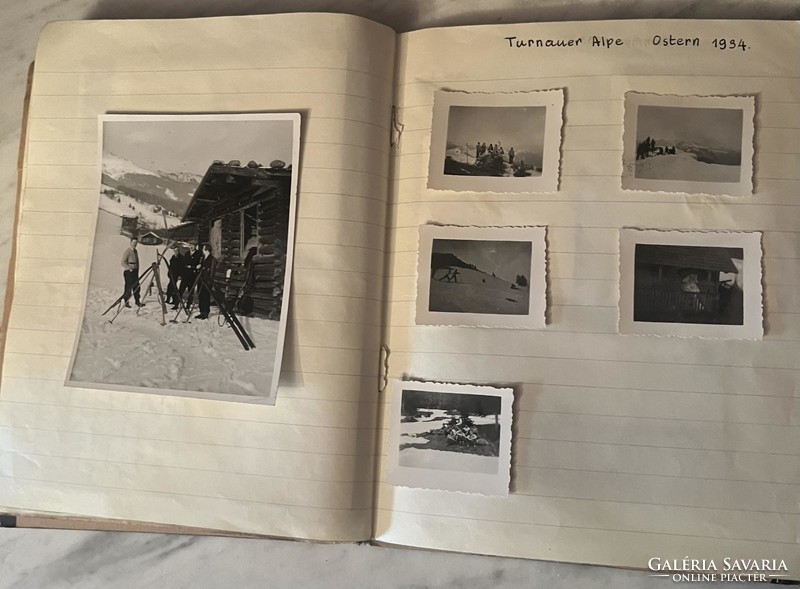 Eisenstadt ghetto and Israeli cemetery (1932) in family photo album