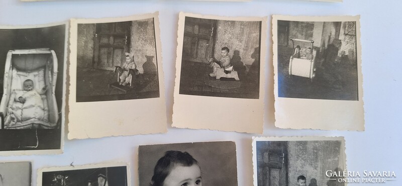 13 pieces of old children's photos