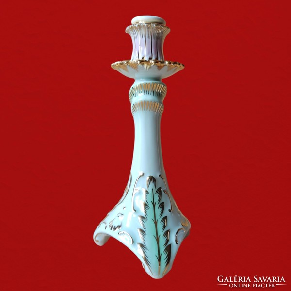 Ravenclaw porcelain candle holder decorated with rich gilding