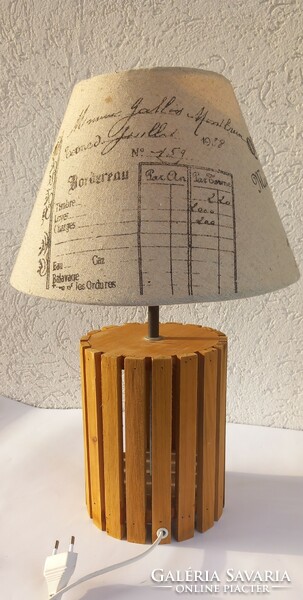 Design wooden lamp vinrage italian negotiable art deco