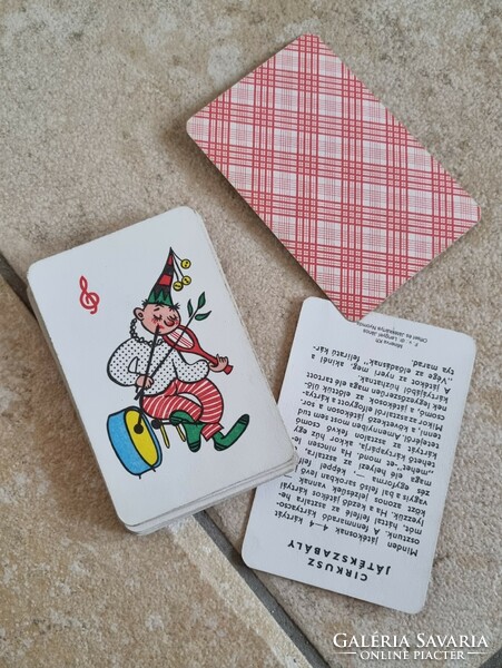 Cirkusz kártyajáték Játékkártya 1979 - ből mese kártya