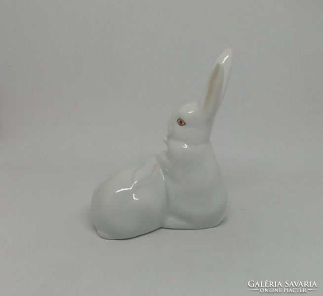Pair of porcelain bunnies from Herend!