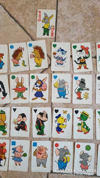 Csacsi csabi card game playing card from 1979 story card