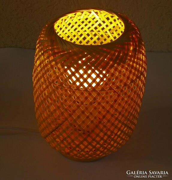 Rafia asztali lámpa kézzel készült ALKUDHATÓ design