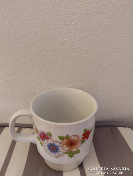 Ritka, Alföldi porcelán bögre virágmintával