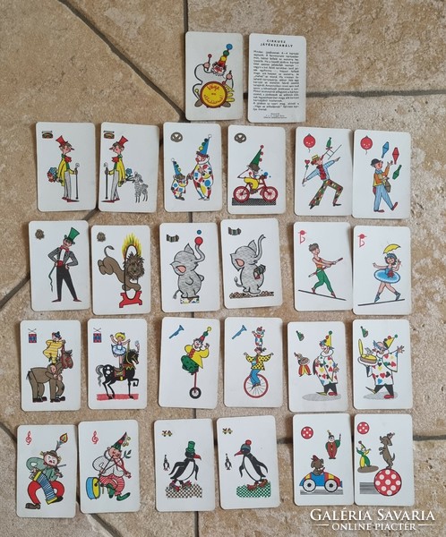 Circus card game playing card from 1979 fairy card
