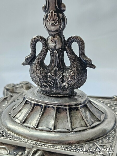 1840 Antique silver, figural, with bird decoration, rare!