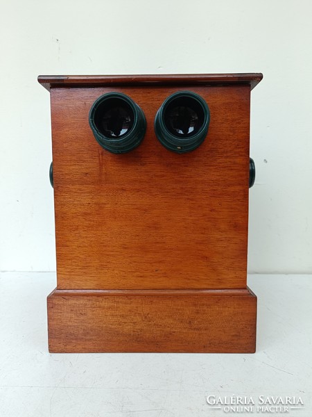 Antik sztereo optikai kép néző gép stereoscope 860 8763