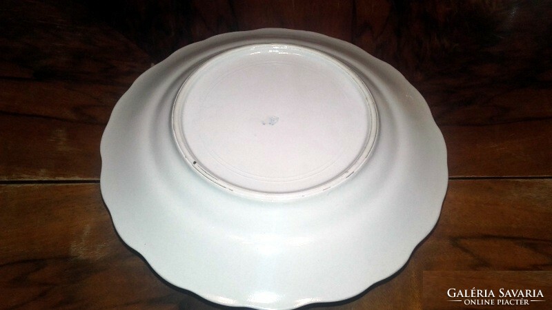 Peace thick porcelain Zsolnay 'peasant' deep plate - art&decoration