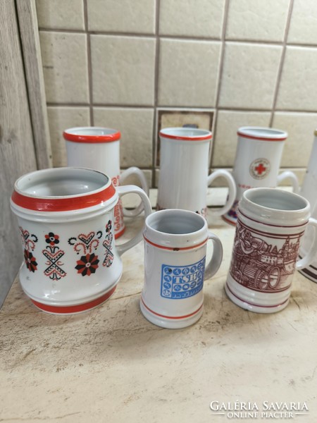 Promotional package!! Hollóházi porcelain jug 10 pieces for sale!