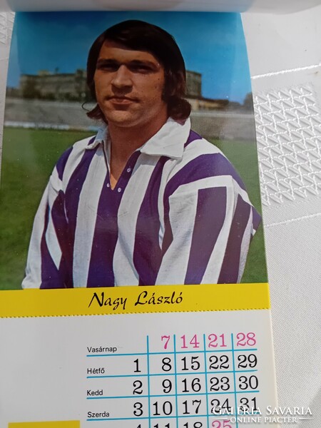 Újpest 1975 képeslap naptár