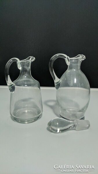 Antique glass oil/vinegar pourer