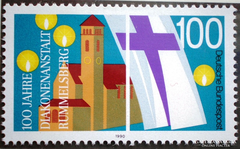 N1467 / Germany 1990 Rummelsberg Institute of Nursing Nurses stamp postal clerk