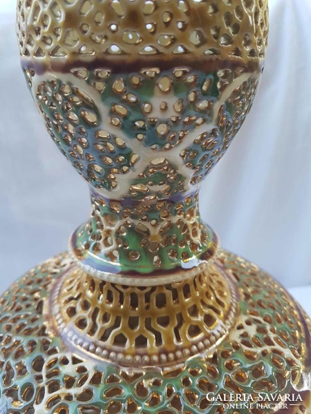 Zsolnay vase - beautiful openwork