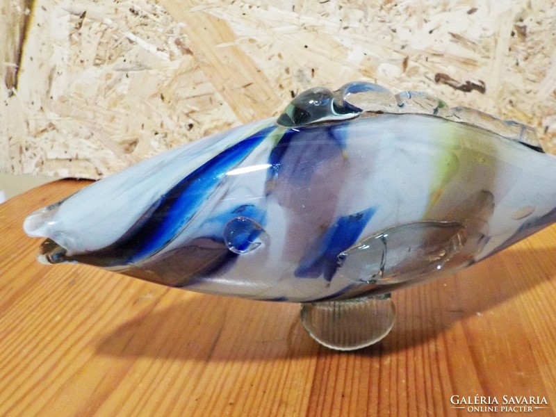 Retro glass fish 28 cm.