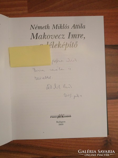 Németh Miklós Attila- Makovecz Imre, a léleképítő-Dedikált