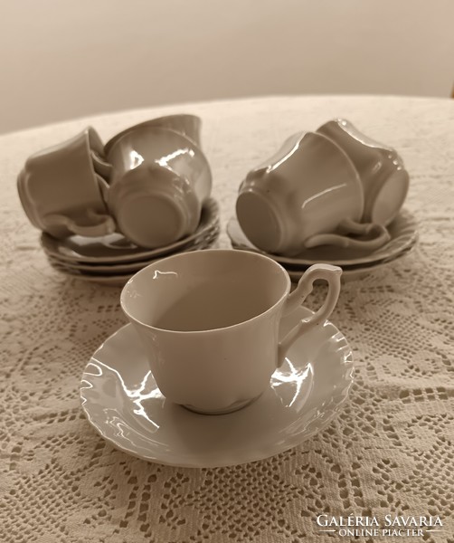 White porcelain coffee set, mocha set