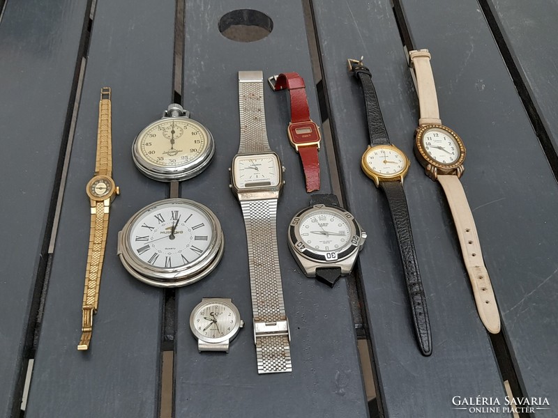 Watches for spare parts or for repair or battery replacement, etc. all together