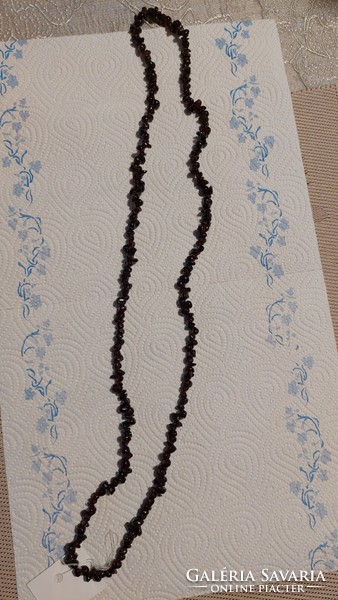 Garnet Broken Necklace 90cm.