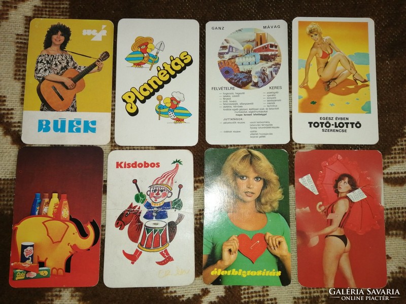 Card calendar pack from the '80s! 8 in one!