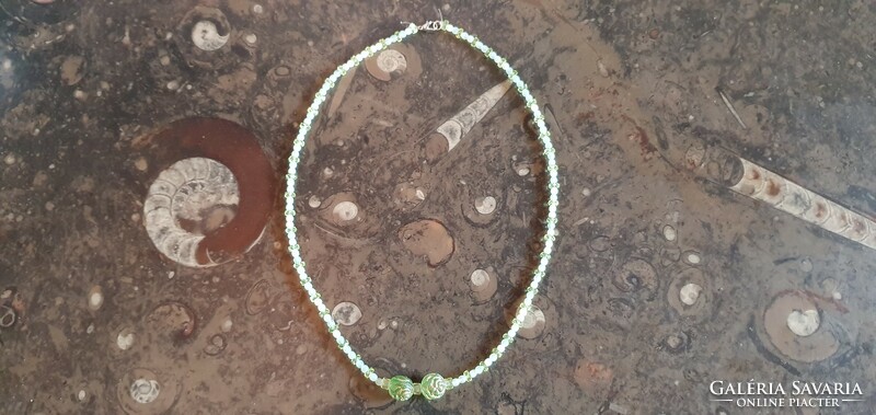 Genuine Czech Uranium Glass Necklace #23007