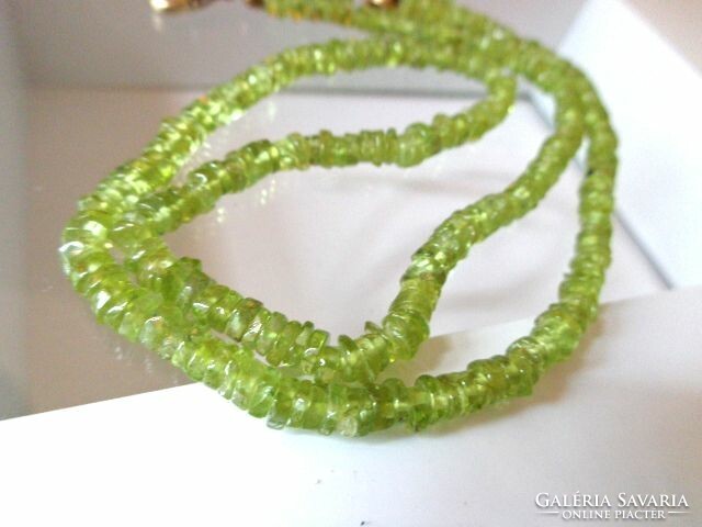 Peridot mineral necklace