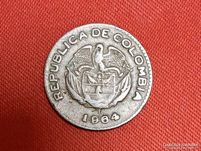 1964. Colombia 10 centavos (1833)