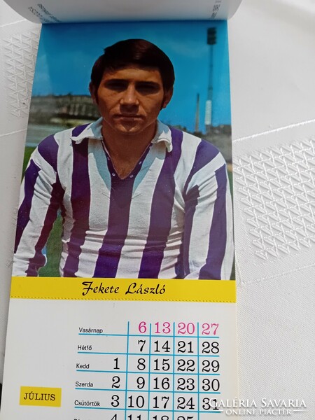 Újpest 1975 postcard calendar