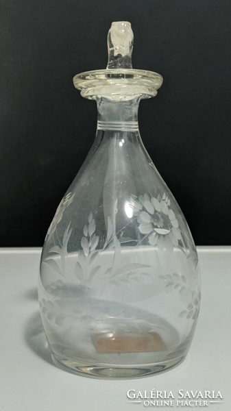 Old liqueur bottle with stopper