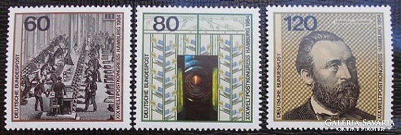 N1215-7 / Németország 1984 Egyetemes Postaszövetség blokk bélyegei  postatiszta