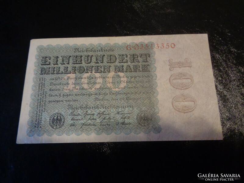 100 millió Mark 1923 , inflációs pénz