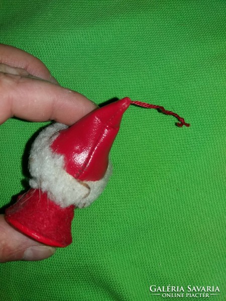 Old foky studio Santa Claus Christmas tree ornament appendage wooden puppet wooden figure 7 cm condition according to the pictures