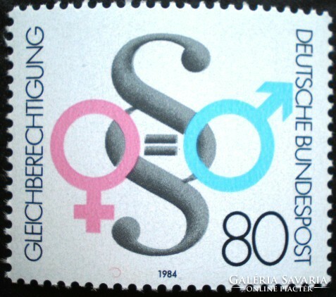 N1230 / Németország 1984 Férfiak és nők közötti egyenlőség bélyeg postatiszta