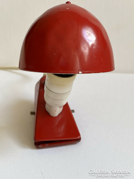 Mushroom lamp with deer clip