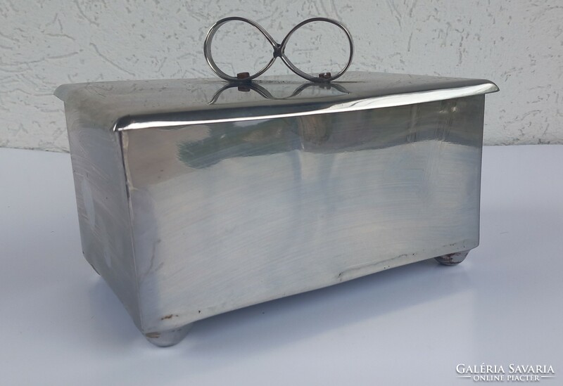 Art deco chrome box negotiable design