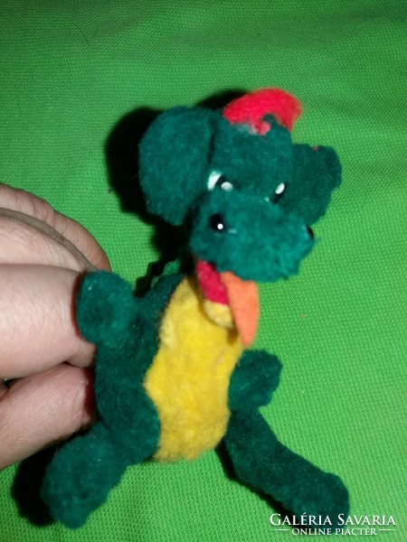 Old wire frame micro plush dragon, dinosaur figure 10 cm according to the pictures