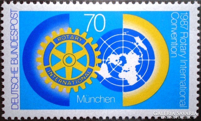 N1327 / Germany 1987 rotary congress stamp postage stamp