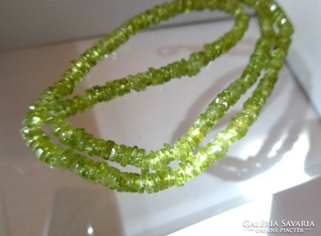 Peridot mineral necklace