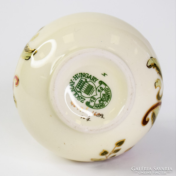 Zsolnay vase with floral pattern