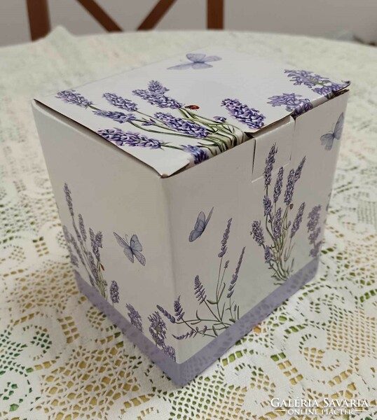 Lavender mug (with filter, lid, box)